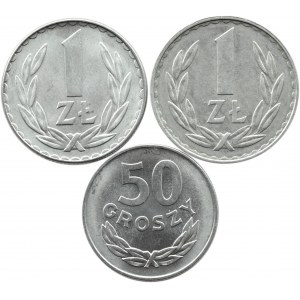 Poland, People's Republic of Poland, flight of mint coins 1975-1977, Warsaw