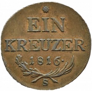 Rakousko, František II., 1 krejcar 1816 S, Smolnik