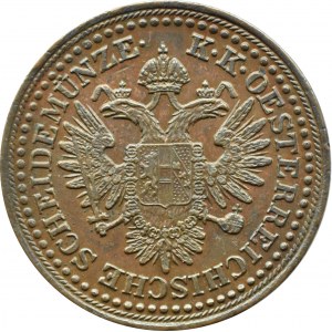 Hungary, 3 kreuzer 1851 B, Kremnica