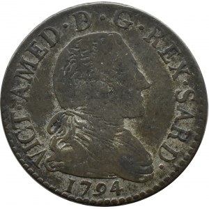 Italy, Piedmont, Victor Amadeus III, 20 soldi 1794