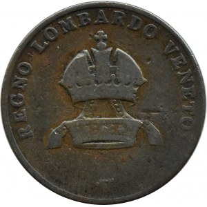Itálie, Lombardie-Benátky, Ferdinand I. Habsburský, 5 centesimi 1846 V, Benátky
