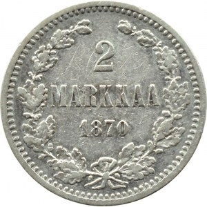 Finsko/Rusko, Alexander II, 2 marky 1870 S, Helsinki