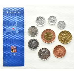Česká republika, série mincí v blistru 1993-2003, UNC
