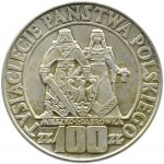 Polsko, Polská lidová republika, Mieszko a Dąbrówka, 100 zlotých 1966, Varšava