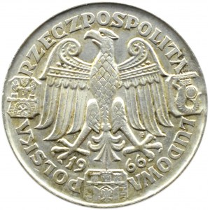 Poland, People's Republic of Poland, 100 zloty 1966, Mieszko and Dabrowka - heads, sample, Warsaw