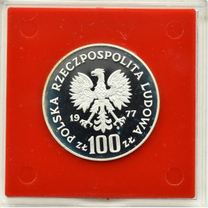 Poland, People's Republic of Poland, 100 gold 1977, Brzana, sample, Warsaw, UNC