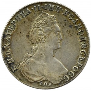 Russia, Catherine II, ruble 1781 СПБ И3, St. Petersburg