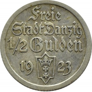 Freie Stadt Danzig, Koga, 1/2 gulden 1923, Utrecht