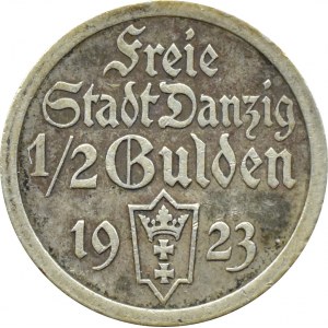 Freie Stadt Danzig, Koga, 1/2 gulden 1923, Utrecht