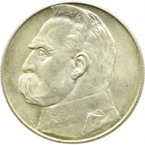 Poland, Second Republic, Jozef Pilsudski, 10 gold 1939, Warsaw, beautiful