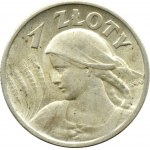 Poland, Second Republic, Spikes, 1 zloty 1925, London