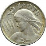 Polsko, Druhá republika, hroty, 2 zloté 1925, Londýn, Nice