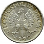 Polsko, Druhá republika, hroty, 2 zloté 1925, Londýn, Nice