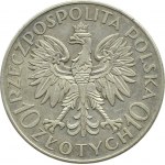 Polsko, Druhá republika, Jan III Sobieski, 10 zlotých 1933, Varšava