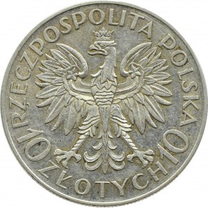 Polsko, Druhá republika, Jan III Sobieski, 10 zlotých 1933, Varšava