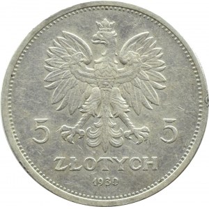 Polen, Zweite Republik, Banner 5 Zloty 1930, Warschau