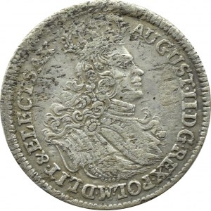 August II Silný, šestipence 1702 EPH, Lipsko