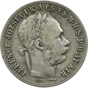 Maďarsko, Franz Joseph I, forint 1891 K.B., Kremnica