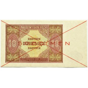 Polsko, RP, 10 zlotých 1946, Varšava, SPECIMEN, UNC