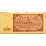 Poland, RP, 5 zloty 1948, Warsaw, SPECIMEN