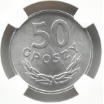 Polsko, PRL, 50 groszy 1949, Varšava, NGC MS65