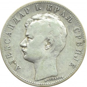 Serbia, Alexander I, 2 dinar 1897