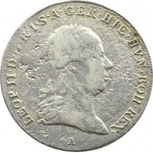 Austria, Leopold II, 1/4 thaler 1791 A, Vienna