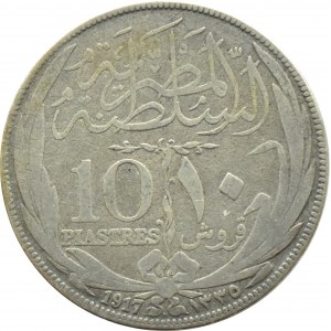 Egypt, 10 piasters 1917 H, Birmingham