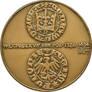 Polen, Königliche Serie, Medaille Władysław Jagiełło, Bronze, 70 mm