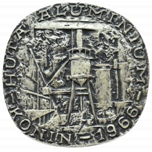 Poland, Konin Aluminium Smelter Medal 1966, silver plated bronze
