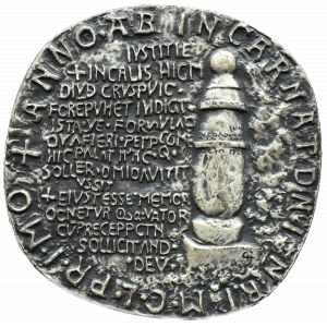 Poland, Konin Aluminium Smelter Medal 1966, silver plated bronze