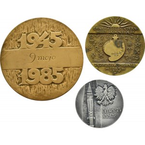 Polsko, let tří různých medailí, 40-70 mm