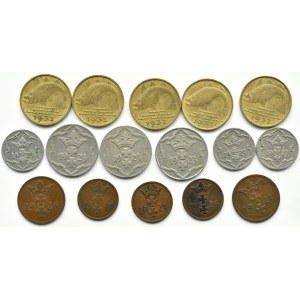 Free City of Danzig, lot of coins - fenigs 1923-1937, Berlin