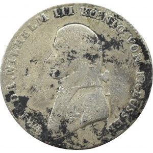 Německo, Prusko, Friedrich Wilhelm III, 1/3 tolaru 1800 A, Berlín
