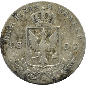 Německo, Prusko, Friedrich Wilhelm III, 1/3 tolaru 1800 A, Berlín