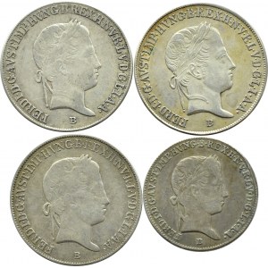 Węgry, Ferdynand I, lot 10-20 krajcarów 1839-1846 B, Kremnica