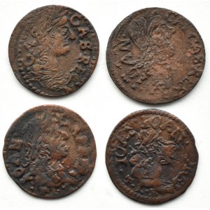 Jan II Kazimír, útěk čtyř korunových šilinků 1663-1665 - zničení (3)