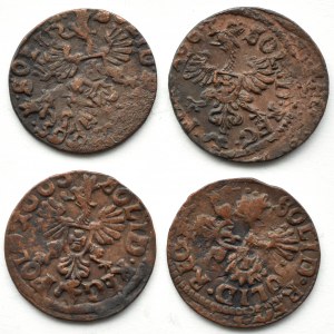 Jan II Kazimír, útěk čtyř korunových šilinků 1663-1665 - zničení (3)