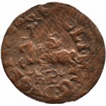 John II Casimir, a sheląg (boratine) 1666, a very interesting destruct- Pahonia stamped on both sides