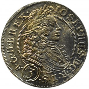 Slezsko, Leopold I, 3 krajcary 1706 FN, Opole