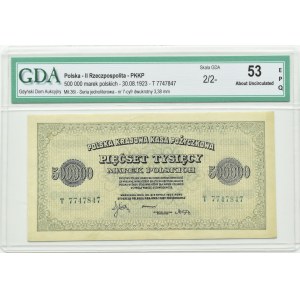 Polska, II RP, 500000 marek 1923, seria T, Warszawa, GDA 53 EPQ