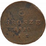 Duchy of Warsaw, 3 pennies 1810 I. S., Warsaw VERY RARE