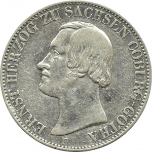 Germany, Sachsen-Coburg-Gotha, Ernst, thaler 1846, Dresden, RARE