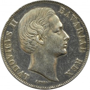 Germany, Bavaria, Ludwig II, thaler 1869, Munich