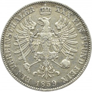 Deutschland, Preußen, Friedrich Wilhelm IV, Taler 1859 A, Berlin
