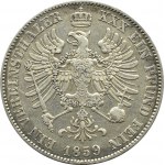 Německo, Prusko, Friedrich Wilhelm IV, tolar 1859 A, Berlín