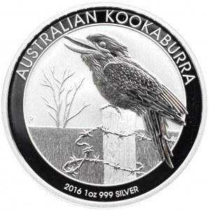 Austrálie, dolar 2016 P, Kookaburra, Perth, UNC