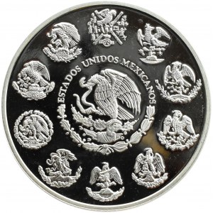 Mexiko, Liberty, 1 oz stříbro 2003, proof - VELMI vzácné, UNC