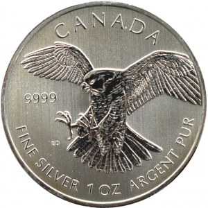Canada, Peregrine Falcon, $5 2014, Ottawa, UNC