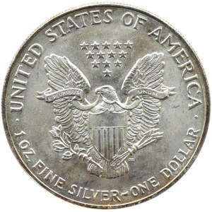 USA, Liberty (Eagle), Dollar 1991, Philadelphia, COLORED